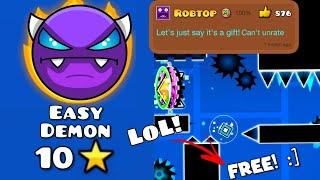 This Demon Is Rated With Free Secret Way  Geometry Dash 2.2 Free Demon & Stars