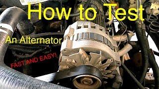 How to Test an Alternator fast and simple