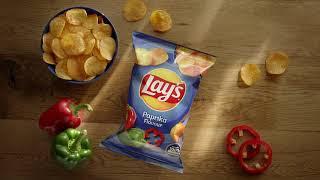 Lays Paprika flavoured chips - bursting with flavour