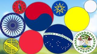 All Country Flags With Circles