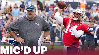 MIC’D UP Jacoby Brissett & Offensive Coordinator Alex Van Pelt at 2024 Patriots Training Camp