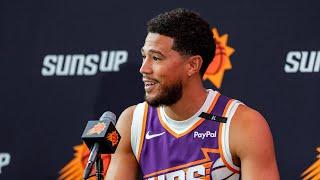 Devin Booker Media Day Press Conference  Phoenix Suns