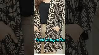 Blazer Batik Perempuan Kekinian Fashionable #blazer #blazers #blazerstyle #blazeroutfit