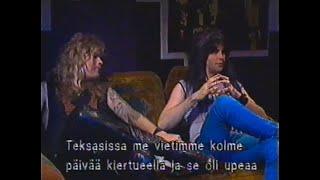 W.A.S.P.-Blackie Lawless and Chris Holmes interview for Finnish TV 1985