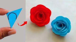 HOW TO MAKE JISOOs FLOWER  Paper Flower Making Step By Step  DIY Origami Flower
