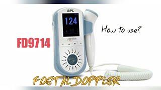 FD9714 Fetal Doppler  How to use fetal Doppler  Specification of fetal Doppler  Foetal