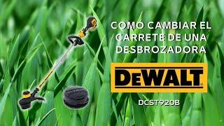 CÓMO CAMBIAR EL CARRETE DE UNA DESBROZADORA  DEWALT DCST920B