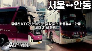 서울 - 안동. KTX 운행횟수 10회도 안 된다는데요 버스 타야 되나요?