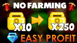 EASY PROFIT WITHOUT FARMING HOW TO GET RICH ? - Growtopia 2021