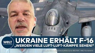 PUTINS KRIEG Einsatz steht bevor Ukraine erhält Kampfjets vom Typ F-16