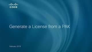 Generate a License from a PAK