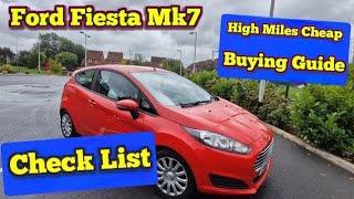 Ford Fiesta Mk7  Buyers guide  Used car  High miles  Mechanics checklist  Zetec 1.25  Duratec