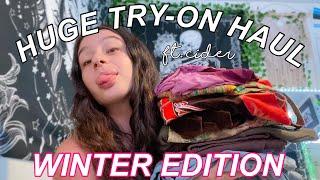 HUGE WINTER TRY-ON HAUL 2021 super cuter trendy clothes ft. Cider