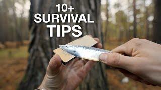 10+ Bushcraft Tips & Survival Skills  Knife  Fishing  Food