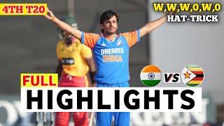 India vs Zimbabwe  4th T20 Highlights 2024  IND vs ZIM 2024  IND vs ZIM 4th T20 Highlights 2024