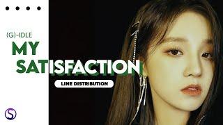 How would G-IDLE sing My Satisfaction by IVE  Line Distribution 