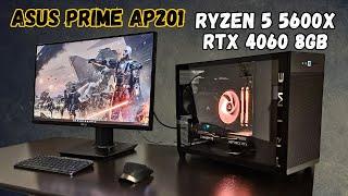 ASUS Prime AP201 MicroATX Case Build  RTX 4060  Ryzen 5 5600X