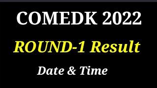 COMEDK Round 1 Result