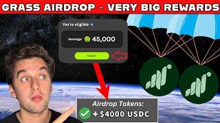 Grass Airdrop REWARDS - DO THIS NOW