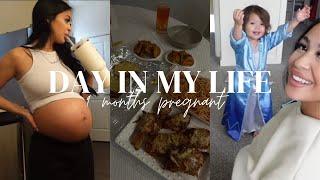 Day in my life 9 months pregnant  3 Kids at 22