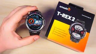 AMAZFIT T-REX 2 - НЕУБИВАЕМЫЕ СМАРТ-ЧАСЫ МОЩНЫЙ GPS 24 ДНЯ РАБОТЫ и ВОЕННЫЙ СТАНДАРТ ЗАЩИТЫ