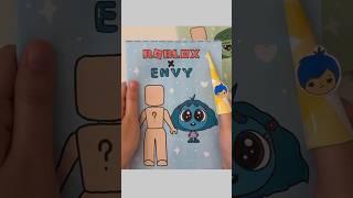 Roblox x Envy from Insideo Out 2 #paperdiy #blindbag #diy #squishy #insideout #insideout2 #unboxing