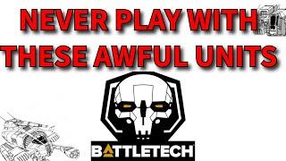 The WORST mechs in Battletech by battlefield role