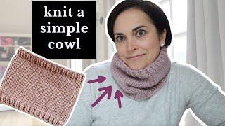 How to Knit a Cowl Scarf for Beginners  Easy Pattern