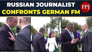 “Can’t Touch ‘Em” Russian Journalist Confronts German FM Annalena Baerbock