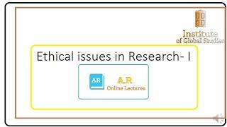 Research Ethics Methodology Academic Research Ethical Questions Participants Benefits Lecture