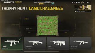 THE NEW Camo Challenges & REWARDS in Season 3 Reloaded MW2 Trophy Hunt Camo Event Rewards