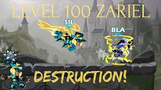More LEVEL 100 ZARIEL DESTRUCTION Brawlhalla 1v1s