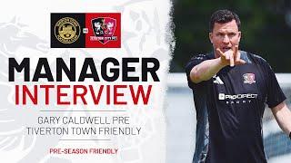  Gary Caldwell pre Tiverton Town A  Exeter City Football Club