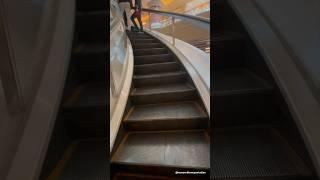 Spiral Escalator at Las Vegas Forum Shops Caesars Palace Riding Up from 1st to 2nd Floors