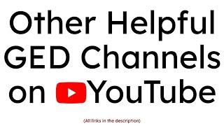 Other Helpful GED-Focused YouTube Channels