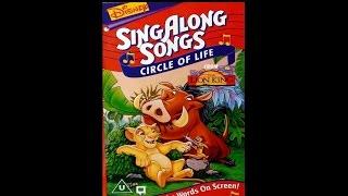 Closing to Disneys SingAlong Songs Circle of Life UK VHS 1995