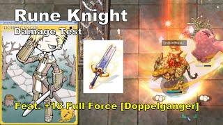 BB iRO Rune Knight - Damage Test with +18 Full Force Doppel - IRO Chaos