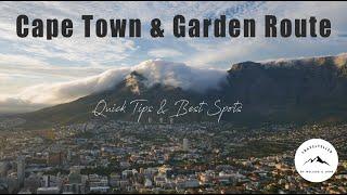 Travel Guide - Cape Town - Garden Route in 4K  Top Spots & Quick Tips  Full Video
