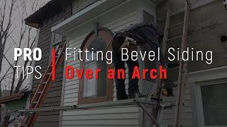 Installing Bevel Siding Over an Arch Top Window