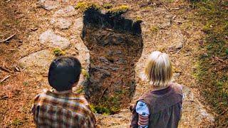 After They Are Lost in the Forest They Find a Huge Footprint