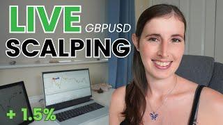 LIVE Day Trading Scalping GBPUSD w PRICE ACTION