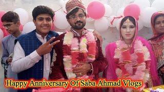 Happy Aniversary Of Saba Ahmad Vlogssabaahmadzain khan vlogs