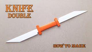 KAĞITTAN ÇİFT TARAFLI BIÇAK YAPIMI -  How to Make a Paper Knife 