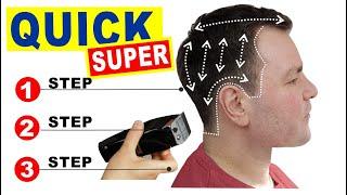 QUICK & EASY HOME HAIRCUT TUTORIAL   How To Cut Mens Hair With Clippers Tutorial