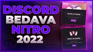 DİSCORD BEDAVA NİTRO ALMAK  ÜCRETSİZ DİSCORD NİTRO  Bedava Nitro 2022