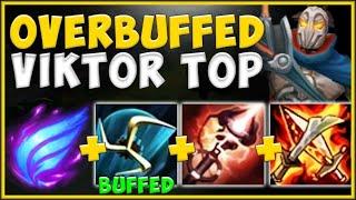 GREAT JOB RIOT NEW VIKTOR BUFF MAKES HIM BROKEN AGAIN VIKTOR S10 TOP GAMEPLAY - League of Legends