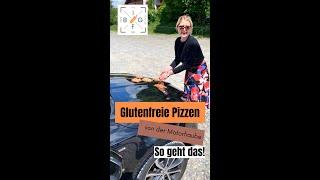 Glutenfreie Pizza von der Motorhaube