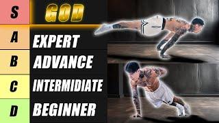 RANKING CALISTHENICS EXERCISES Beginner To God