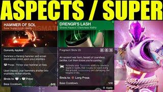 How to unlock destiny 2 prismatic subclass aspects & fragments Hunter titan warlock Final Shape