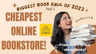 THE CHEAPEST ONLINE BOOKSTORE HUGE BOOK HAUL🫰Book Shopping in India️Buy cheap books